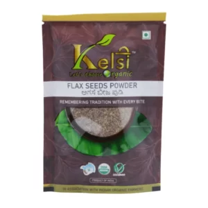 Organic Flax Seeds Powder (100g) kelsi organics